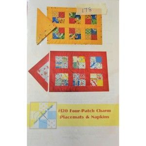 Cheri-Good Quilt Designs, LLC - Four Patch Charm Placemats & Napkins